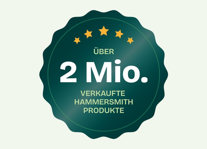 Über 2 Millionen verkaufte Hammersmith Produkte